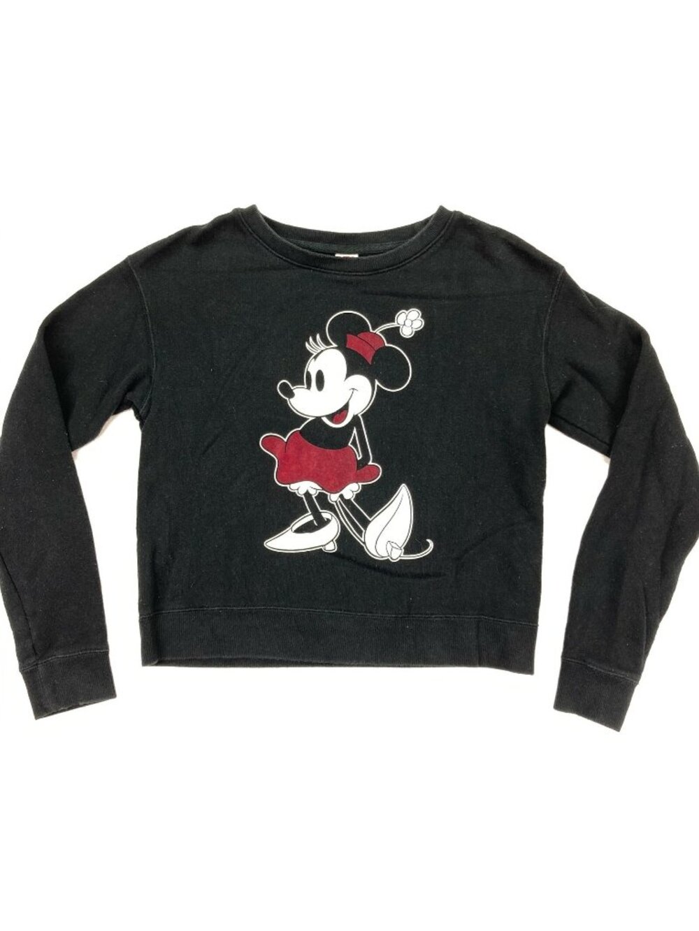 Disney x Uniqlo Women’s Crewneck Minnie Mouse Sweater Black • Size XS